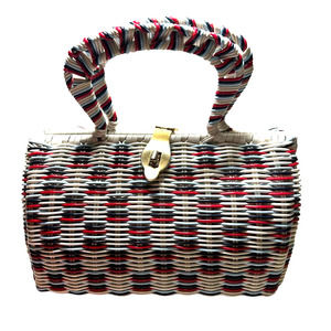 Vintage Marcus Brothers Handbag Woven British Hong Kong Handled Purse